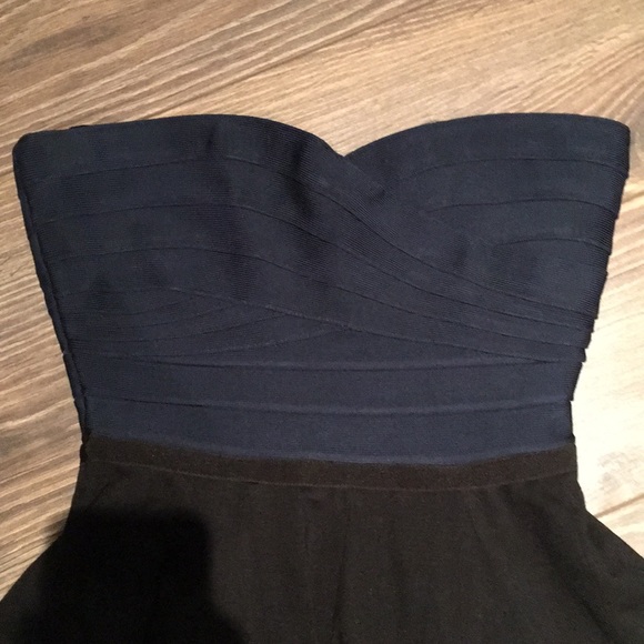 NWT Erin Fetherston Fit & Flare Blue/Black Dress - Picture 4 of 7